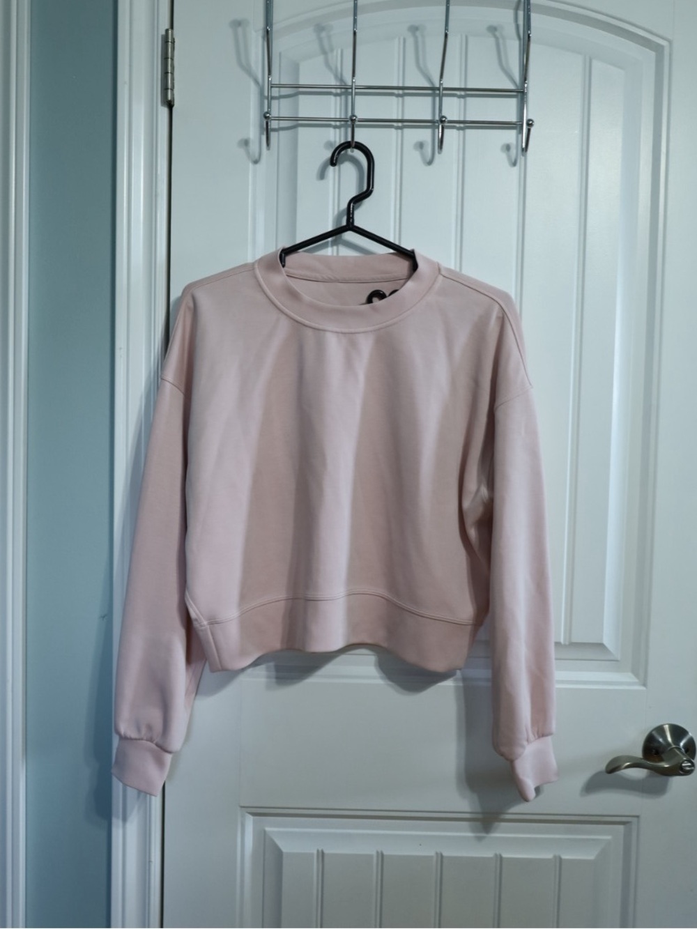 Lululemon Softstreme Perfectly Oversized Cropped Crew Flush Pink Estimated 6 - Picture 2 of 8